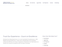 Tablet Screenshot of brentwoodcourtreporting.com